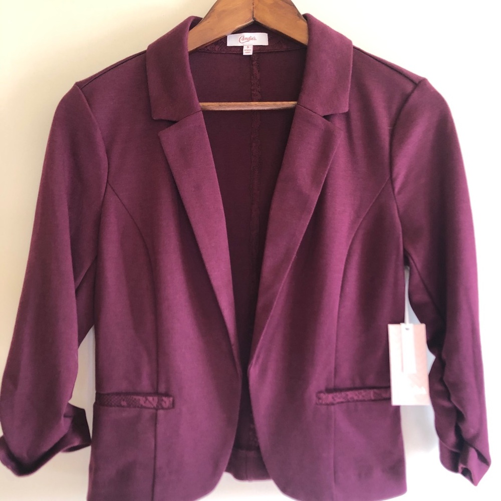 CANDIES Juniors’ Knit Blazer